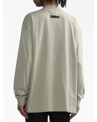 graues bedrucktes Langarmshirt von FEAR OF GOD ESSENTIALS