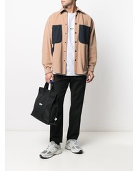 graues bedrucktes Langarmshirt von MSGM