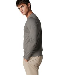 graues bedrucktes Langarmshirt von Marc O'Polo