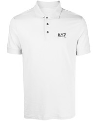 graues bedrucktes Polohemd von Ea7 Emporio Armani