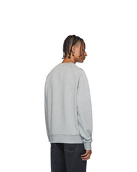 graues bedrucktes Sweatshirt von Moncler Genius