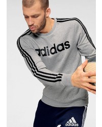 graues bedrucktes Sweatshirt von adidas