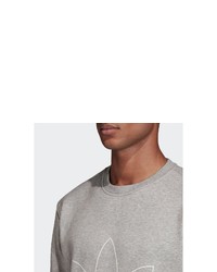 graues bedrucktes Sweatshirt von adidas Originals