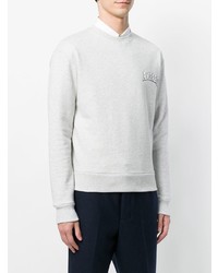 graues bedrucktes Sweatshirt von AMI Alexandre Mattiussi