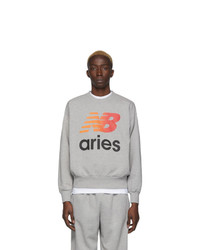 graues bedrucktes Sweatshirt von Aries