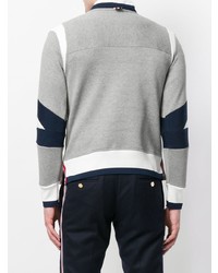 graues bedrucktes Sweatshirt von Thom Browne