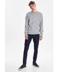 graues bedrucktes Sweatshirt von BLEND