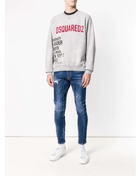 graues bedrucktes Sweatshirt von DSQUARED2