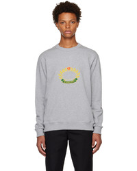 graues bedrucktes Sweatshirt von Burberry