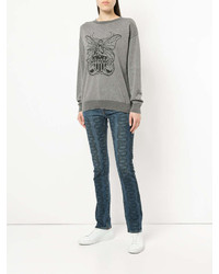 graues bedrucktes Sweatshirt von Hysteric Glamour