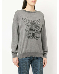 graues bedrucktes Sweatshirt von Hysteric Glamour