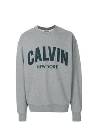 graues bedrucktes Sweatshirt von Calvin Klein Jeans