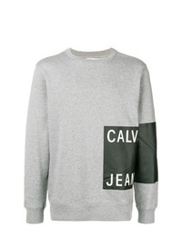 graues bedrucktes Sweatshirt von Calvin Klein Jeans