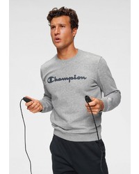 graues bedrucktes Sweatshirt von Champion