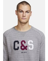 graues bedrucktes Sweatshirt von colours & sons