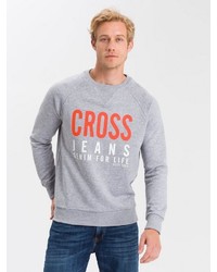 graues bedrucktes Sweatshirt von Cross Jeans