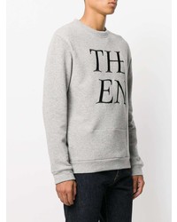 graues bedrucktes Sweatshirt von McQ Alexander McQueen