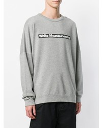 graues bedrucktes Sweatshirt von White Mountaineering