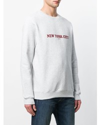 graues bedrucktes Sweatshirt von A.P.C.