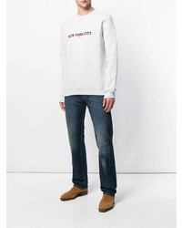 graues bedrucktes Sweatshirt von A.P.C.