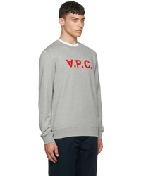 graues bedrucktes Sweatshirt von A.P.C.