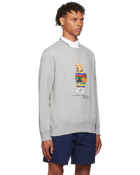 graues bedrucktes Sweatshirt von Polo Ralph Lauren