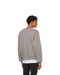 graues bedrucktes Sweatshirt von Amiri