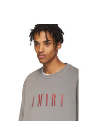 graues bedrucktes Sweatshirt von Amiri