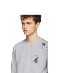 graues bedrucktes Sweatshirt von Paul Smith