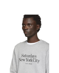 graues bedrucktes Sweatshirt von Saturdays Nyc