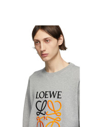 graues bedrucktes Sweatshirt von Loewe