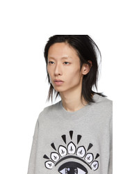 graues bedrucktes Sweatshirt von Kenzo