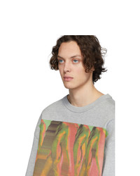 graues bedrucktes Sweatshirt von Dries Van Noten