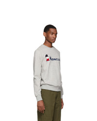 graues bedrucktes Sweatshirt von Moncler