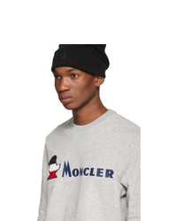 graues bedrucktes Sweatshirt von Moncler