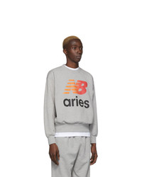 graues bedrucktes Sweatshirt von Aries