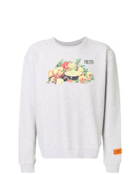 graues bedrucktes Sweatshirt von Heron Preston