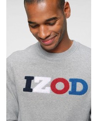 graues bedrucktes Sweatshirt von Izod