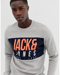 graues bedrucktes Sweatshirt von Jack & Jones