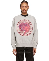 graues bedrucktes Sweatshirt von Just Cavalli