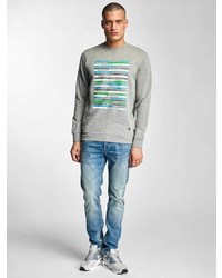 graues bedrucktes Sweatshirt von Just Rhyse