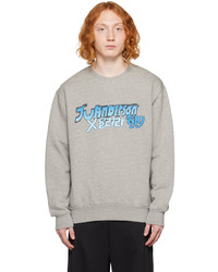 graues bedrucktes Sweatshirt von JW Anderson
