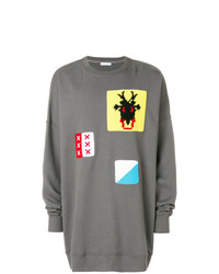 graues bedrucktes Sweatshirt von JW Anderson