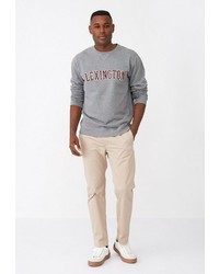 graues bedrucktes Sweatshirt von Lexington