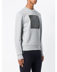 graues bedrucktes Sweatshirt von Moncler