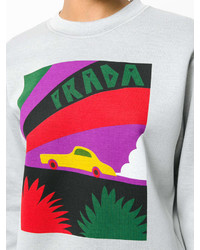 graues bedrucktes Sweatshirt von Prada