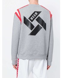 graues bedrucktes Sweatshirt von MSGM