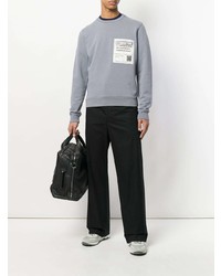 graues bedrucktes Sweatshirt von Maison Margiela