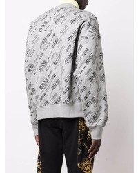 graues bedrucktes Sweatshirt von VERSACE JEANS COUTURE