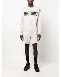 graues bedrucktes Sweatshirt von Moschino